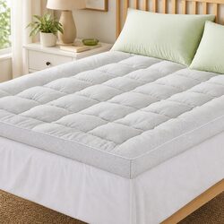 Practical 11cm Thick Pillowtop Mattress Topper for Sleepers