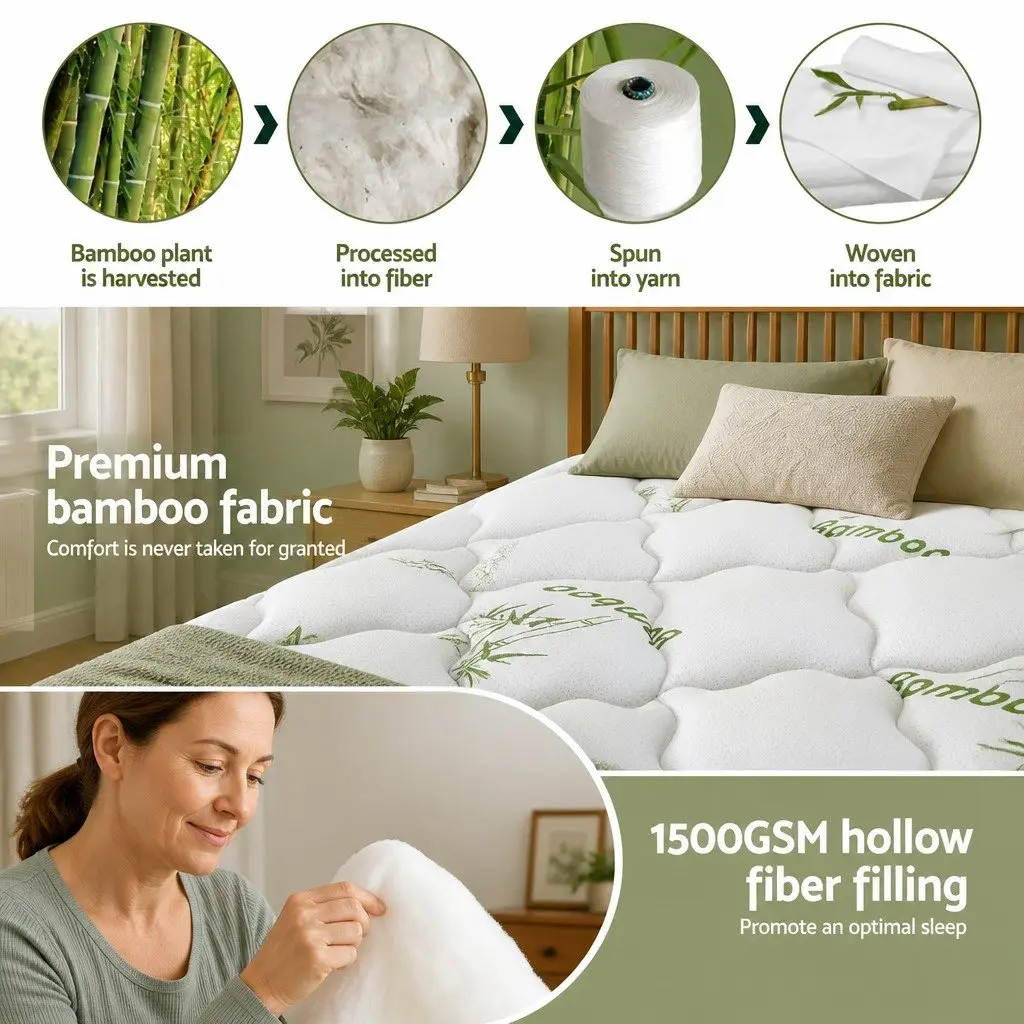 11cm Thick Pillowtop Mattress Topper for Sleepers
