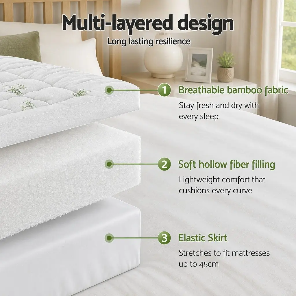 11cm Pillowtop Mattress Topper for Home Use