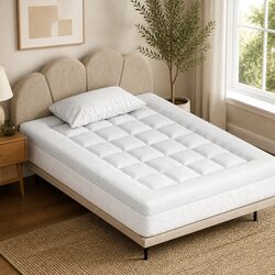Versatile 7.5cm Pillowtop Mattress Topper for Home Use