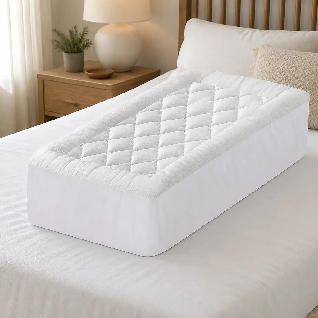Pillowtop Mattress Topper 5cm Single Bed Bamboo Cooling Pad Washable Deep Pocket