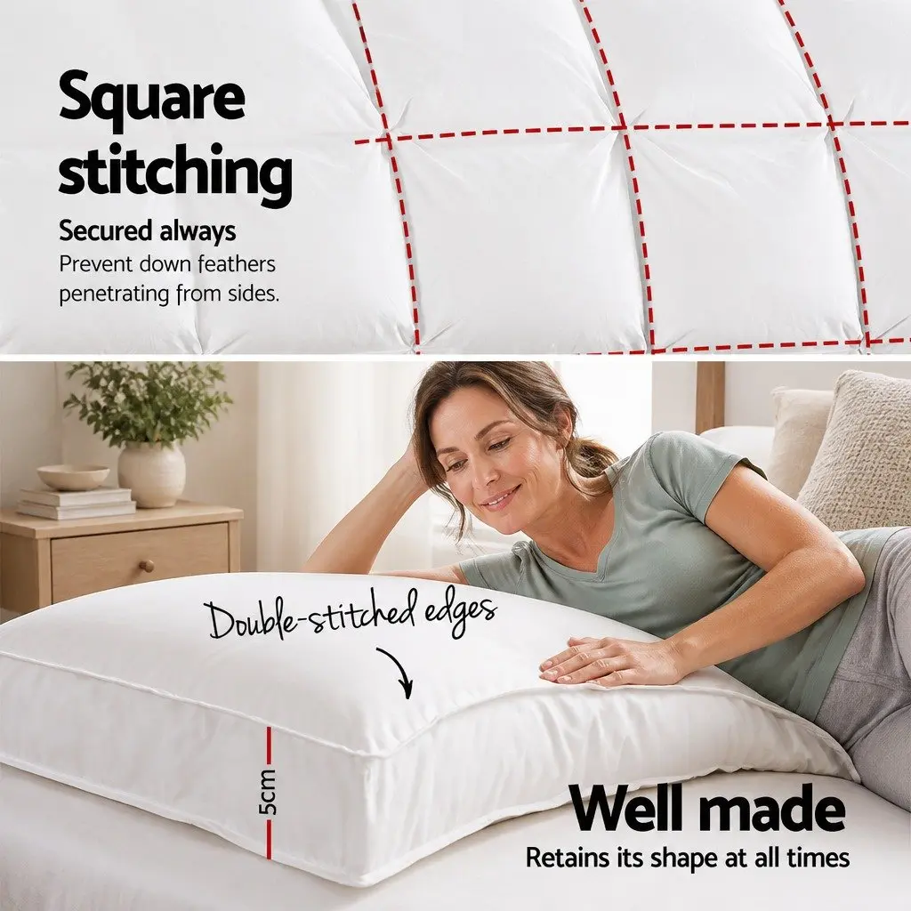 Queen Mattress Topper 5cm Bamboo Pillowtop Pad Pressure Relief Breathable