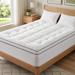 Versatile Double Mattress Topper for All-Year Comfort