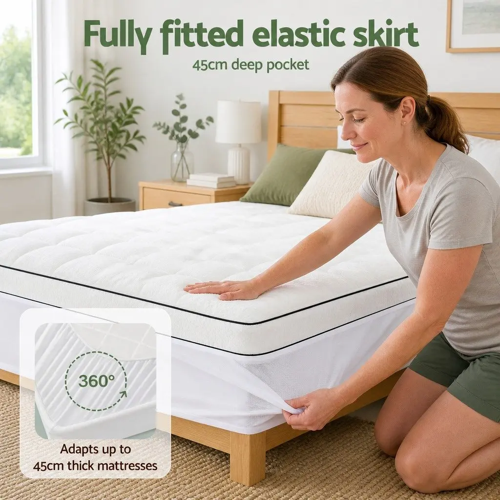 Single Mattress Topper 5cm Coral Fleece White
