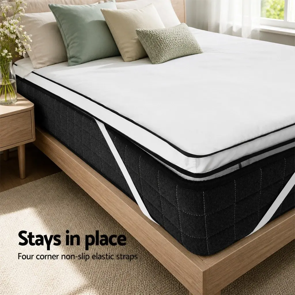 Mattress Topper Microfibre 5cm King White