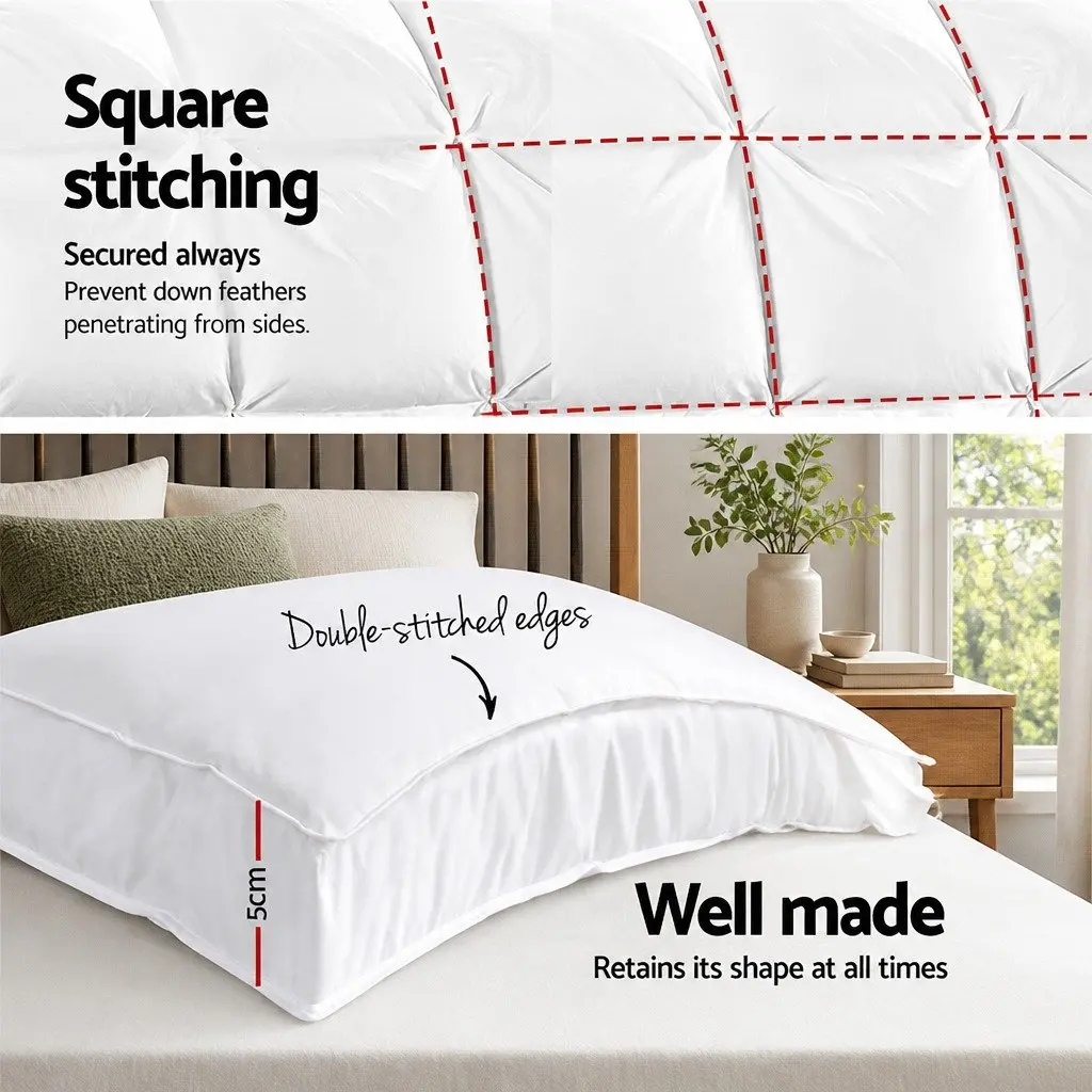 Pillowtop Mattress Topper Microfibre Filling 5cm Thick Single Bed White