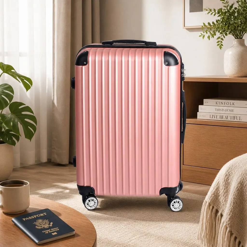 24 Inch Luggage Suitcase Hard Shell Trolley Travel Spinner Wheels Carry Bag