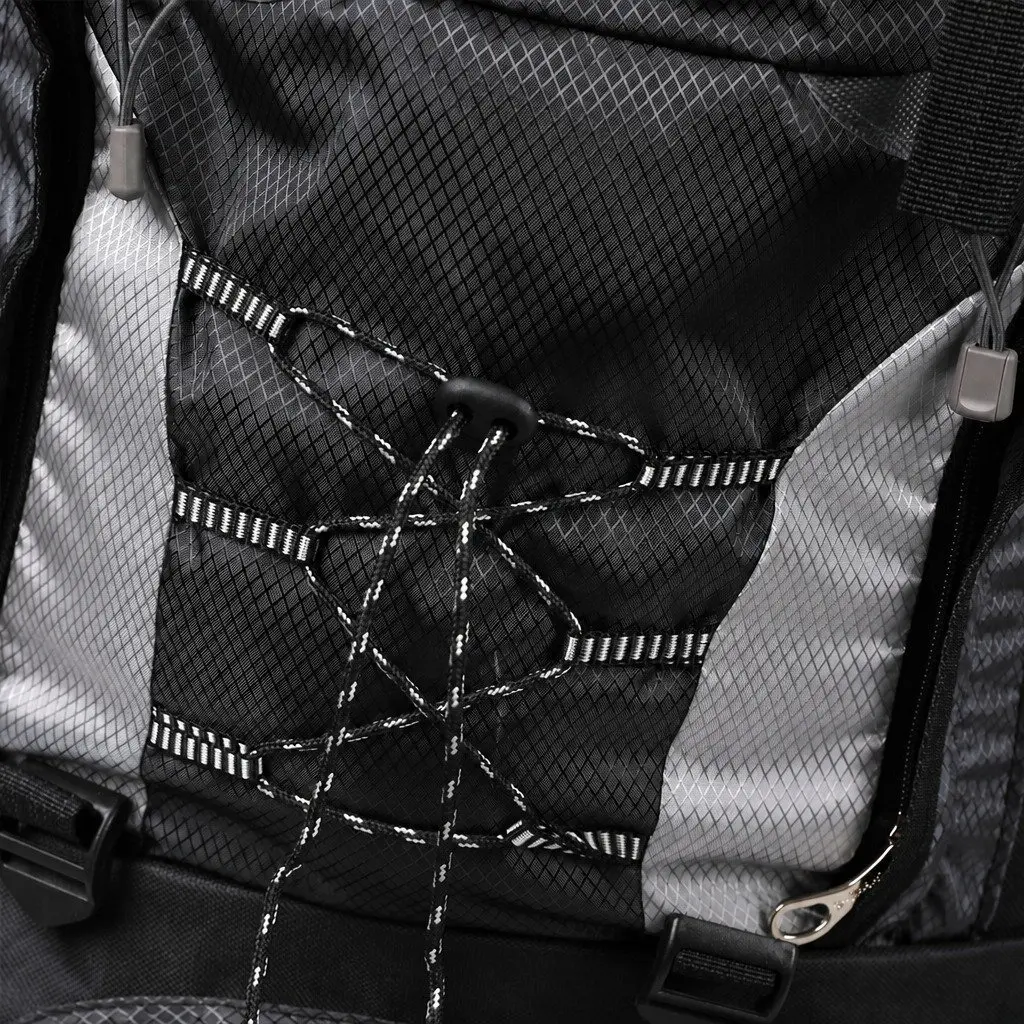 80L Military Backpack High Density Nylon Waterproof Black
