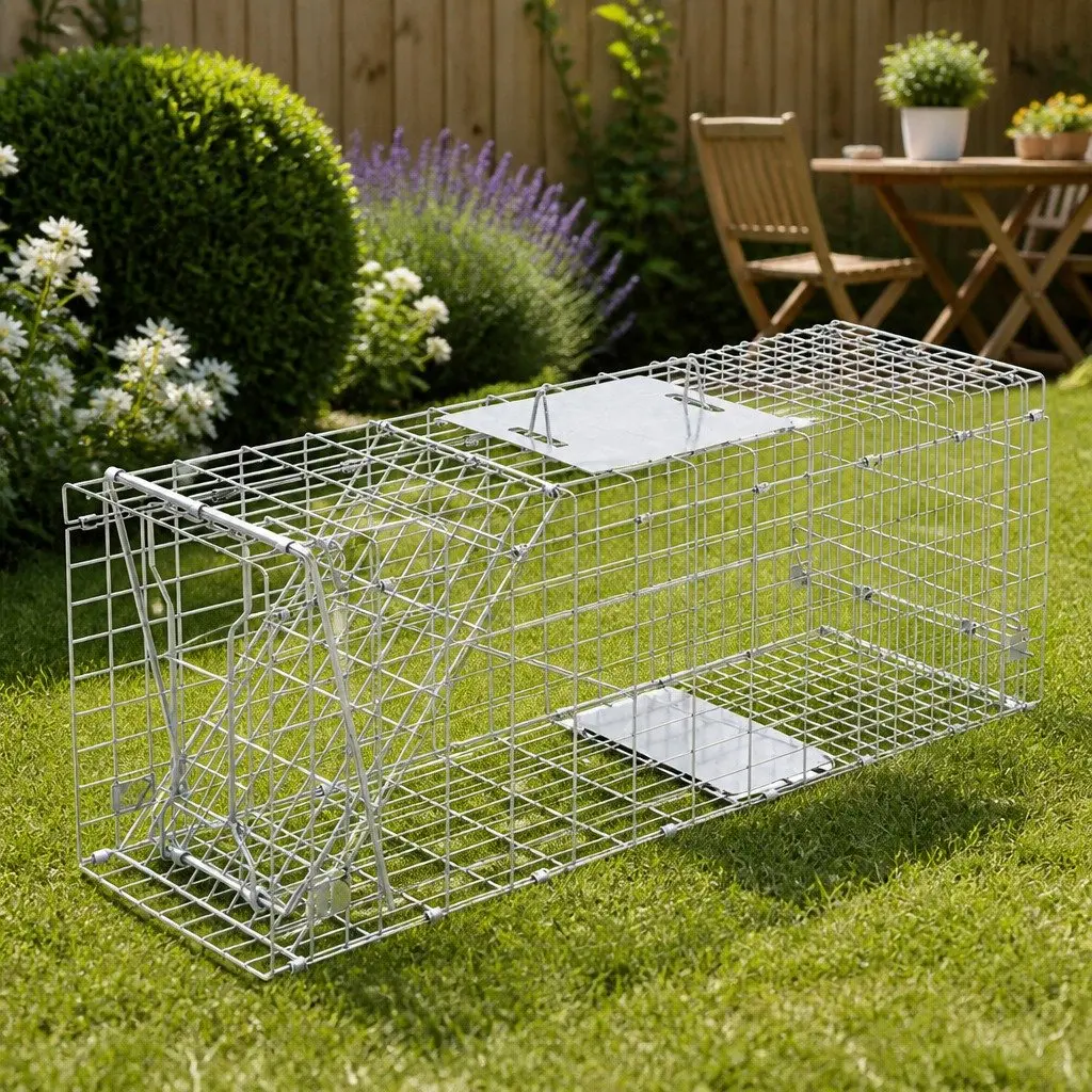 Humane Animal Trap Cage 94x34cm for Home Use