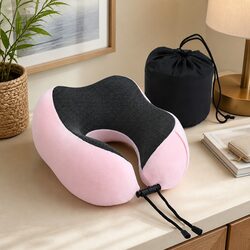 Perfect Companion for Travel: Pink Neck Pillow