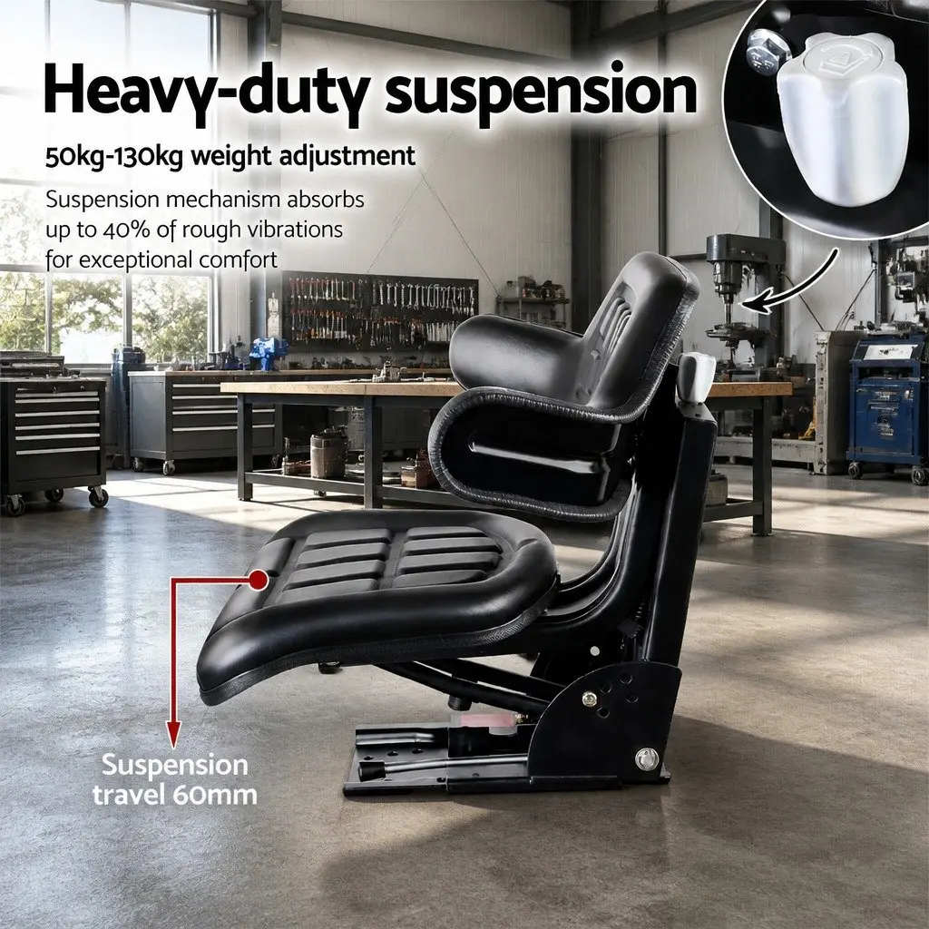 Universal Tractor Seat Forklift Excavator Digger Truck Heavy Machinery Chair