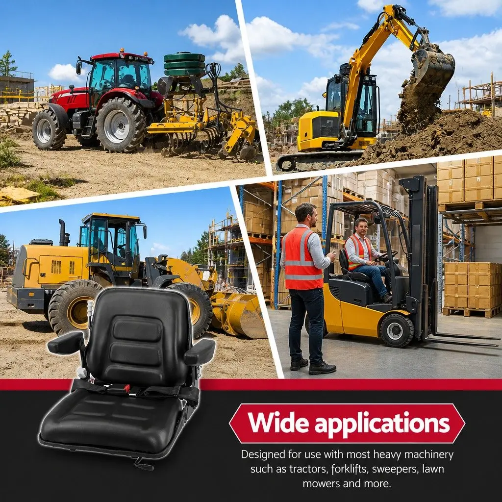 Universal Tractor Seat for Heavy Equipment