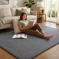 Comfortable 3cm Thick Grey Tatami Mat for Home Use
