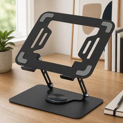 Portable Laptop Stand 360 Rotating Foldable Bracket Adjustable Height Desk