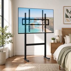 Versatile Floor TV Stand for Home Use with Adjustable Height