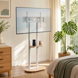 Practical Mobile TV Stand for Home Entertainment