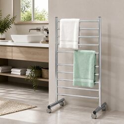10-Bar Heated Towel Rail for Home Use
