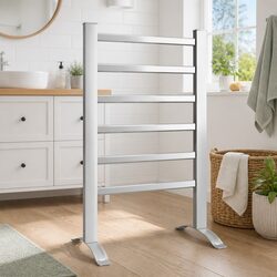 Versatile 6-Bar Heated Towel Rail for Your Home