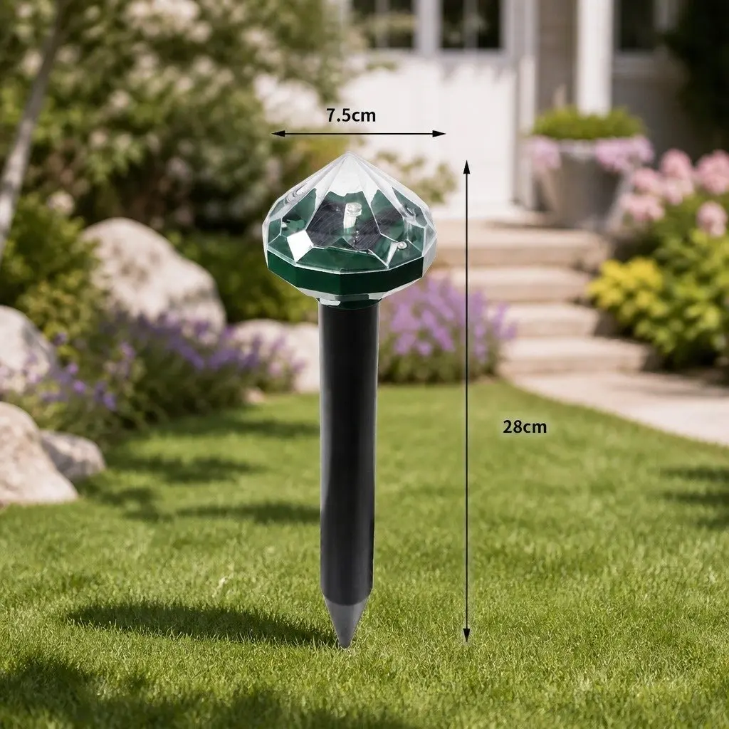 Snake Repeller Solar Powered ABS Green 28cm 8 Piece