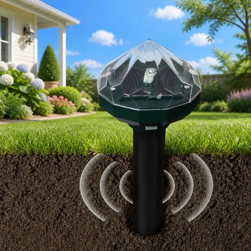 Snake Repeller Solar Powered ABS Green 28cm 8 Piece