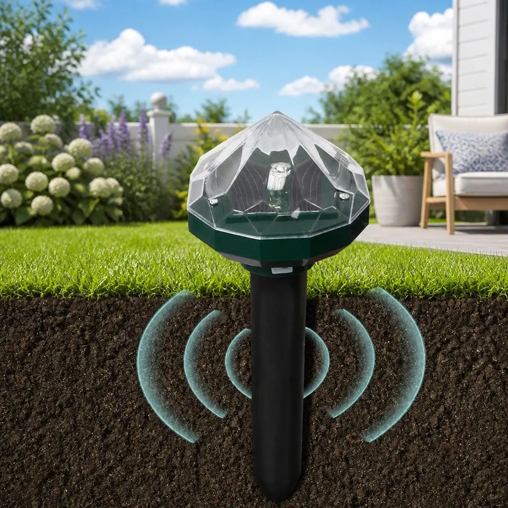 Snake Repeller Solar Powered ABS Green 28cm 8 Piece