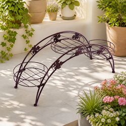 Versatile 2X Metal Plant Stand for Home Use