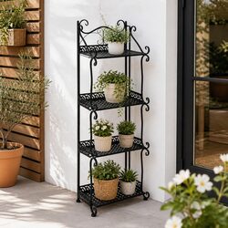Versatile 4 Tier Plant Stand for Home Use