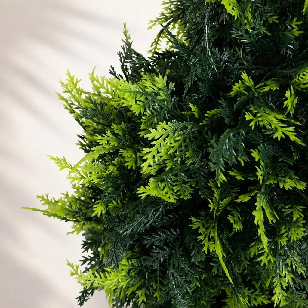 Artificial Spiral Cedar Tree PE Leaves 100cm Green 2 Pack