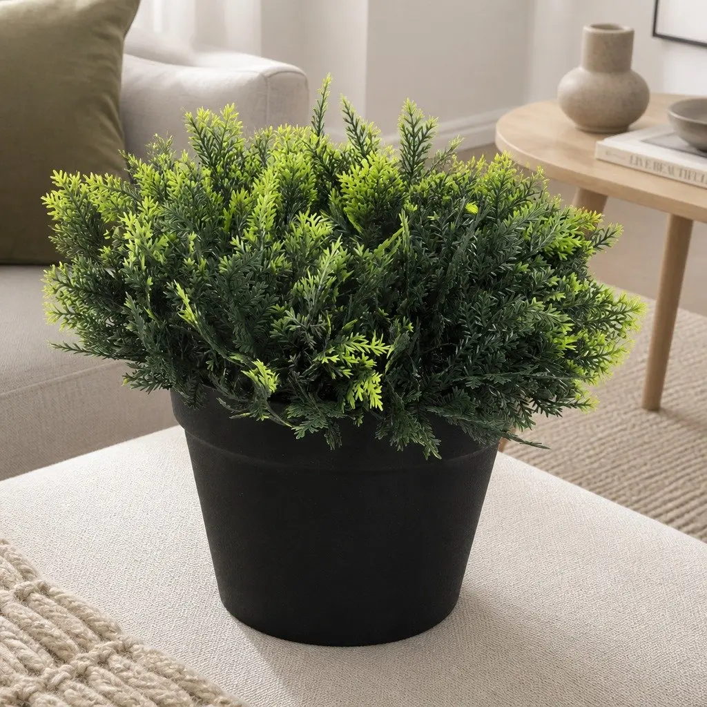 Artificial Spiral Cedar Tree PE Leaves 100cm Green 2 Pack