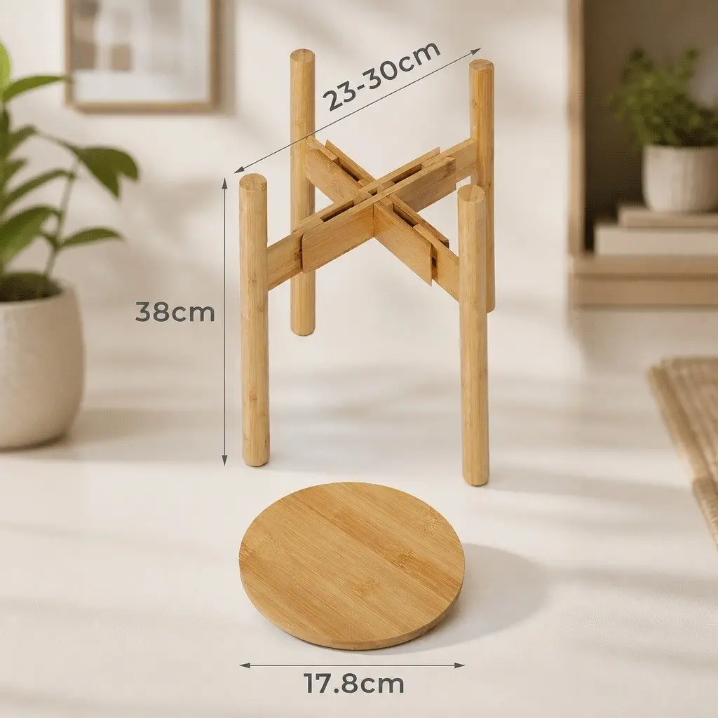 Bamboo Plant Stand Fits Any Home Space