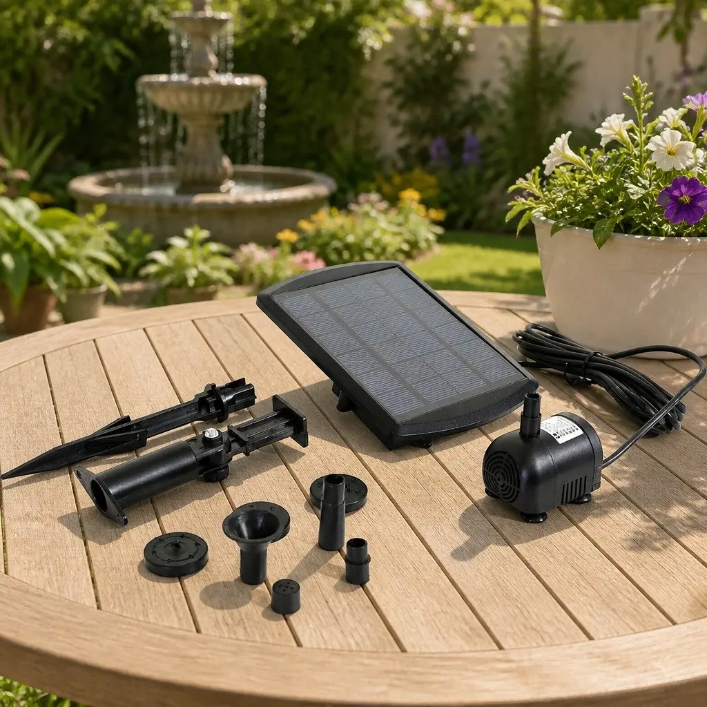 Solar Fountain Pump for Home Gardens