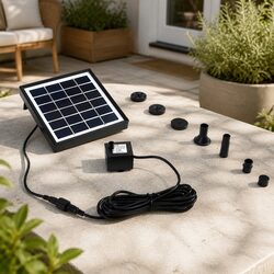 Practical Solar Water Fountain for Any Garden Space