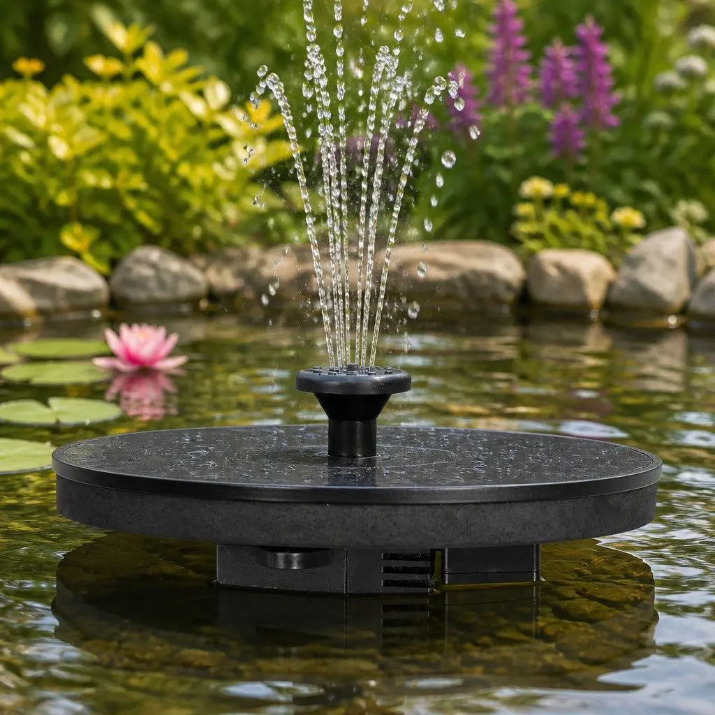 Solar Fountain Brushless Pump 16cm Black
