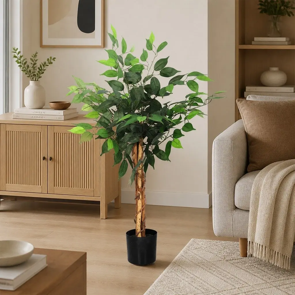 Artificial Tree PE Leaves 90CM Green Indoor Outdoor Home Decor Faux Christmas