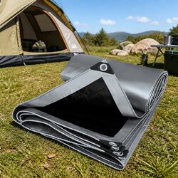 Reliable Heavy Duty Tarp for Outdoor Use 3.65m x 7.3m Grey