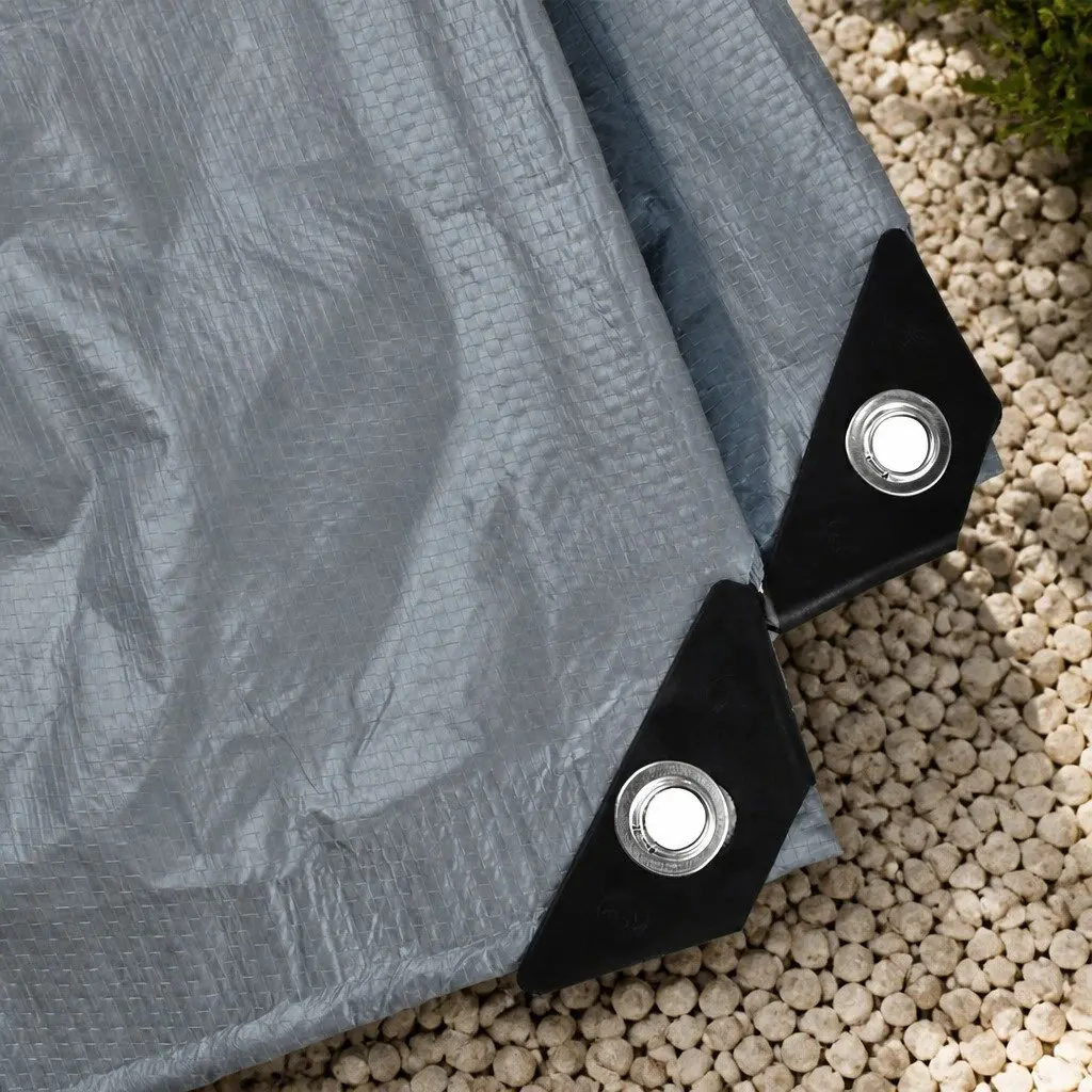 Heavy Duty Tarp 200GSM Waterproof Non-woven Polypropylene Grey Black Multiple Sizes