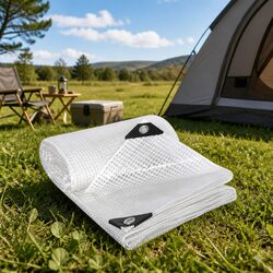 Heavy Duty Clear Tarp 200GSM Waterproof Camping Outdoor All-Weather Protection