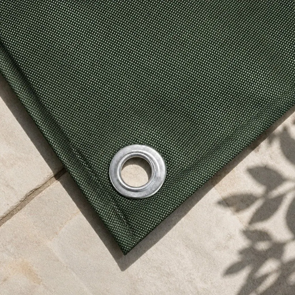Heavy Duty Waterproof Green Tarp 4x3 Metre Polyester Canvas for Outdoor Camping and Weather Protection