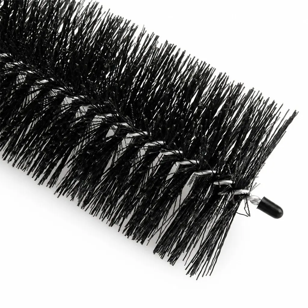 Gutter Brush Guard Nylon with Galvanised Steel Wire 92x10cm Black 24 Piece