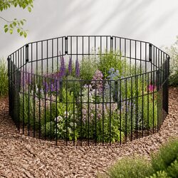 Practical Metal Garden Fence for Your Flower Beds