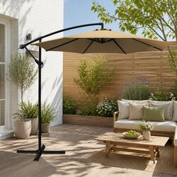 Versatile 3m Cantilever Umbrella for Garden and Patio