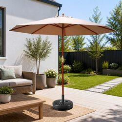 Practical 3m Outdoor Umbrella with Stable Base for Use