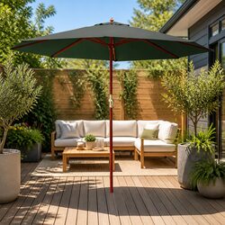 3m Outdoor Umbrella Ideal for Patios and Beaches