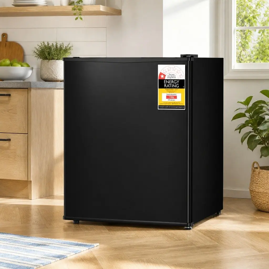 Small Upright Freezer 31L Vertical Freestanding Compact Freezer Black