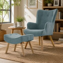 Perfect Fit for Any Living Space: Armchair and Ottoman