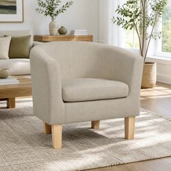 Versatile Beige Tub Chair for Any Room