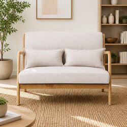 Versatile Beige Armchair for Home Comfort
