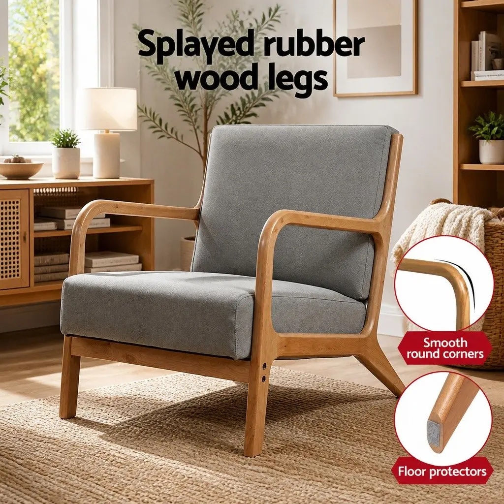Light Grey Armchair for Various Rooms