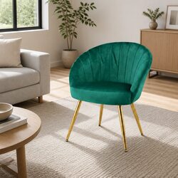 Versatile Green Velvet Armchair for Any Room