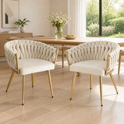 Practical Velvet Armchairs for Dining and Lounge Use